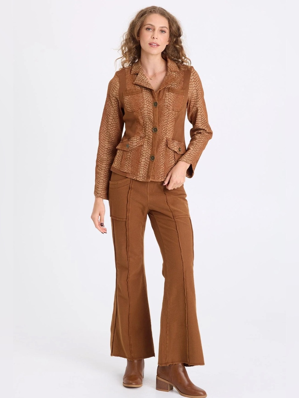 XCVI
LUCIUS TWILL KNIT FLARE PANT